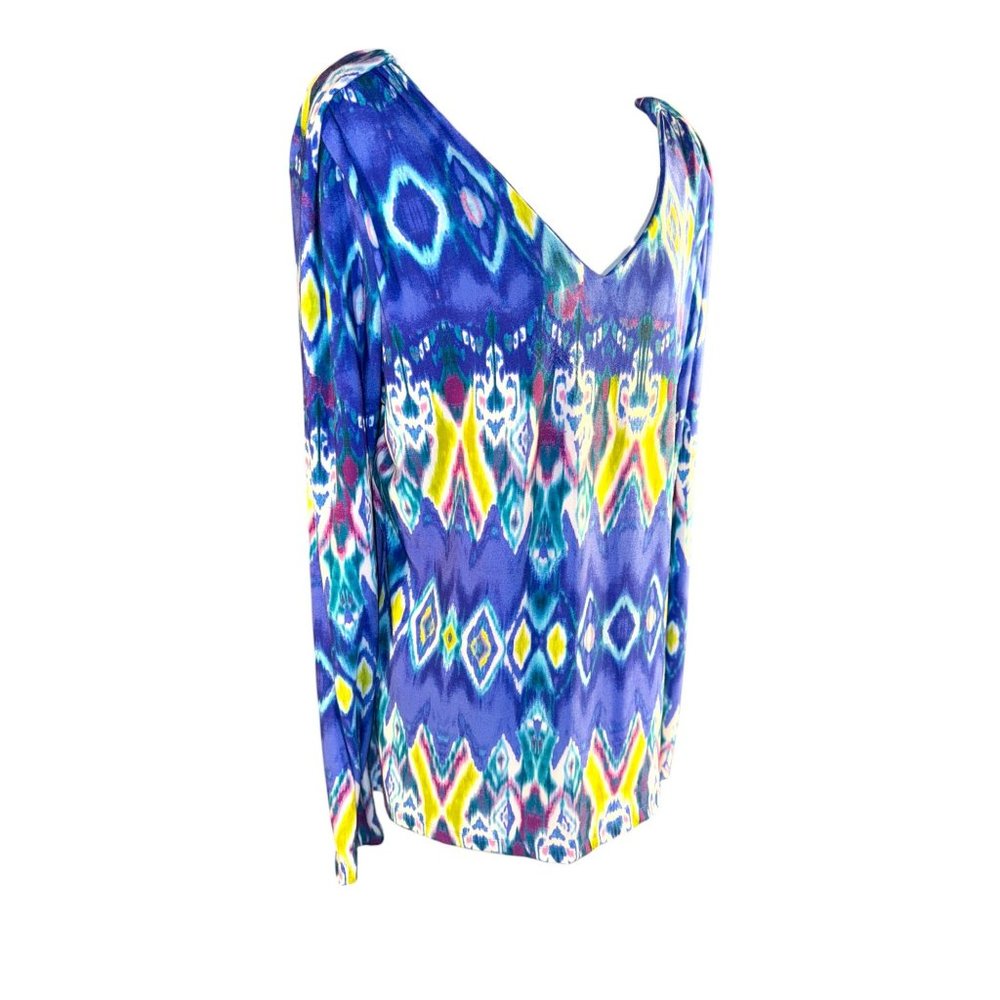 Jones New York Colorful Tye Dye Design Tunic Women Size XL - Picture 2 of 9